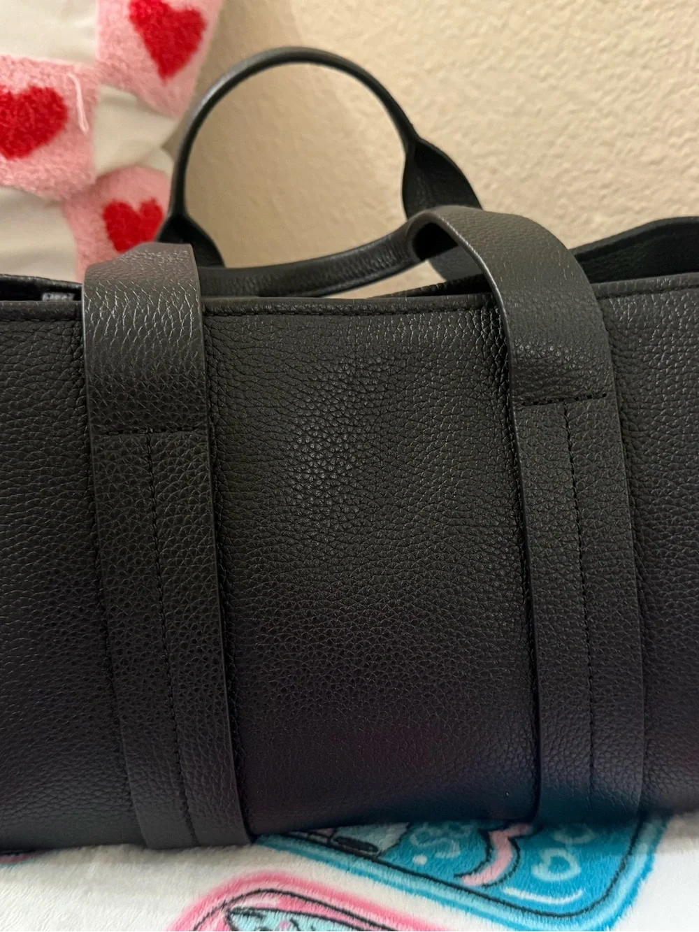 Michael Kors Black Pebbled Small Romee Satchel